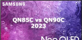 Samsung QN90C vs QN85C modell 2023 TV