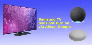 Min Samsung TV kan inte slås på via SmartThings, Alexa eller Google