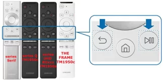 Samsung Smart fjärrkontroll TM1950c, TM1950a för TV 2019