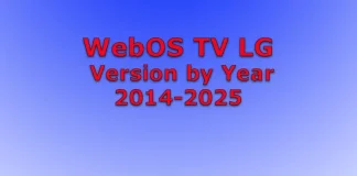 Operativsystem i LG TV enligt år