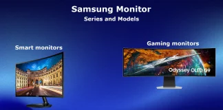 Samsung monitorserier och modeller