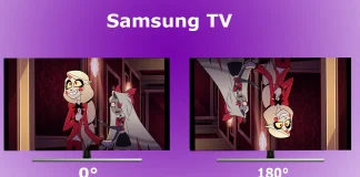 Hur man reparerar en upp och nedvänd Samsung-TV-skärm