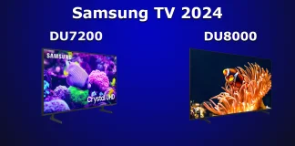 Samsung TV DU8000 vs DU7200 skillnader förklaras