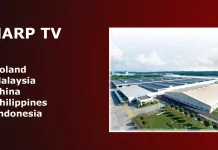 Vem tillverkar Sharp-TV-apparater och var tillverkas de?