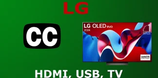 TV:ns inställningar för textning; Appar, kanaler, HDMI, USB