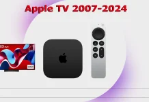 Apple TV-modeller efter lanseringsår