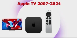 Apple TV-modeller efter lanseringsår