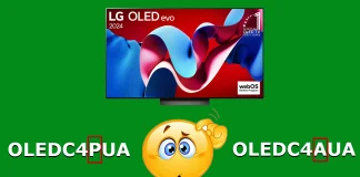 LG OLED evo C4AUA vs C4PUA skillnader