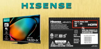 Hur man hittar Hisense TV-modellnummer