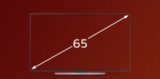 65-tums TV-mått: Hur bred är en 65-tums TV?