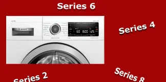 Skillnader mellan Bosch tvättmaskinsserier
