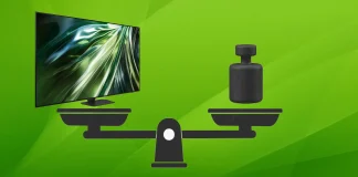 Hur mycket väger en 65-tums TV?