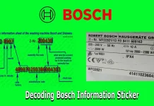 Bosch: FD-nummer, serienummer, E-Nr-nummer, Z-Nr-nummer, avkodning