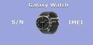 Hur du hittar serienumret och IMEI på din Galaxy Watch