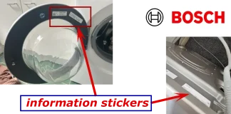 Bosch tvättmaskiner och torktumlare: Så hittar du modellkoden och serienumret