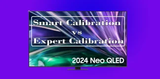 Samsung TV-apparater, Smart Calibration och Expert Calibration – förklaring