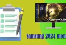 Lista över Samsung 2024 bildskärmar