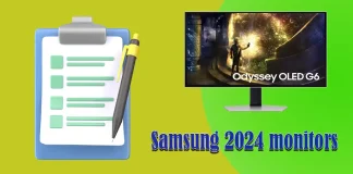 Lista över Samsung 2024 bildskärmar