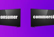 TV-apparater för hem- och kommersiella TV-apparater, skillnader och funktioner