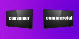 TV-apparater för hem- och kommersiella TV-apparater, skillnader och funktioner