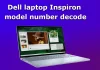 Förklaring av dekodning av modellnummer för Dell Inspiron-laptops (2010–2025)