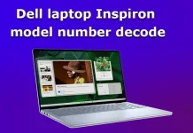 Förklaring av dekodning av modellnummer för Dell Inspiron-laptops (2010–2025)