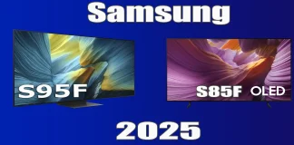 Samsung OLED-TV-apparater 2025: S85F, S90F, S95F