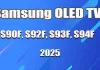 Skillnader mellan Samsung OLED S90F, S92F, S93F och S94F