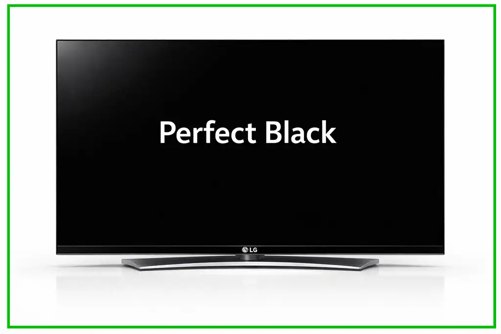 Perfect Black on TV LG