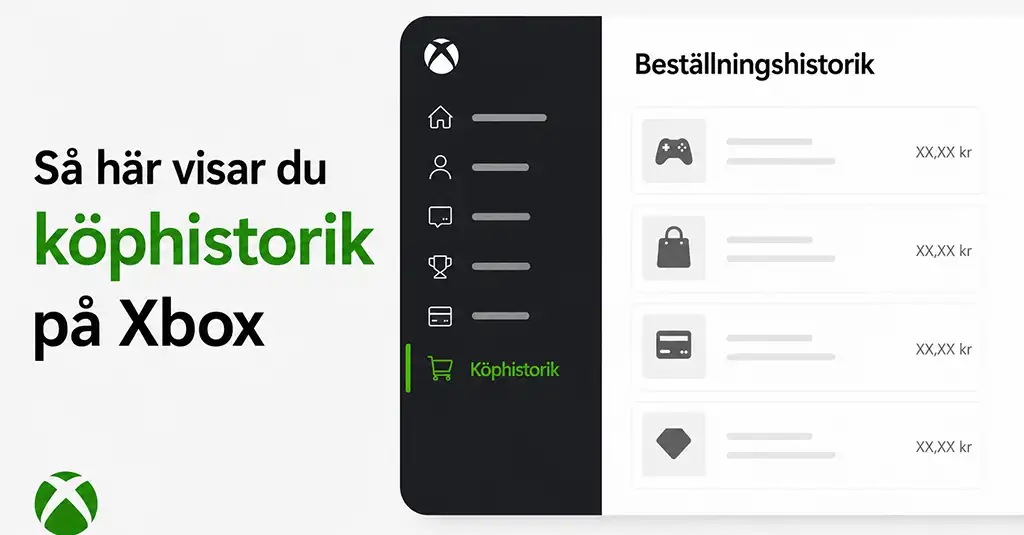 Så här visar du köphistorik på Xbox