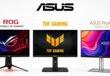 ASUS-skärmar, serier och deras skillnader