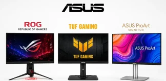 ASUS-skärmar, serier och deras skillnader