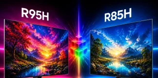 Samsung-TV med Micro RGB-teknik – R95H vs. R85H