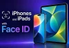 Lista över iPhone- och iPad-modeller med Face ID