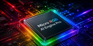 Micro RGB AI Engine Pro-processor för Samsung TV