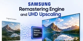 Samsung Remastering Engine och UHD Upscaling i Samsung TV-apparater