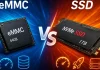 Skillnaden mellan eMMC- och SSD-lagring