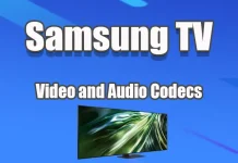 Video- och ljudformat samt kodek som stöds av Samsung TV