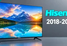 Hisense TV-modeller efter år, 2018–2026