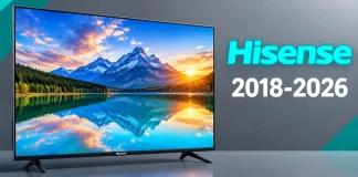 Hisense TV-modeller efter år, 2018–2026