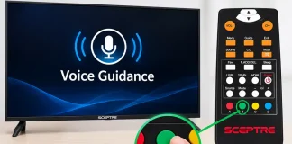 Så här aktiverar eller inaktiverar du Voice Guidance på en Sceptre TV