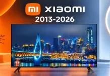 Xiaomi TV-serier årsvis 2013–2026