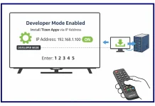 Tredjepartsappar på Samsung-tv och utvecklarläge